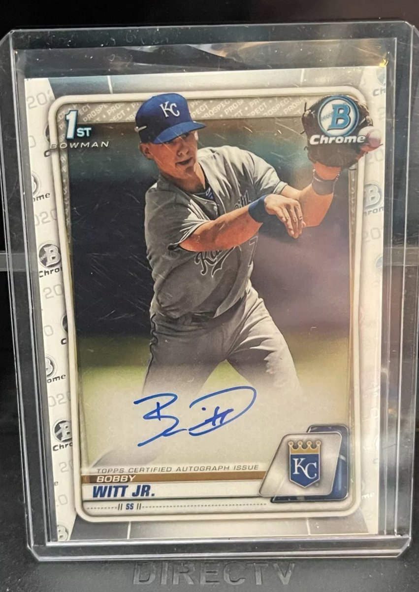 Lebowski_84's tweet image. Topps/Bowman done Bobby Witt Jr. dirty on this card..
Who’s this guy 😂