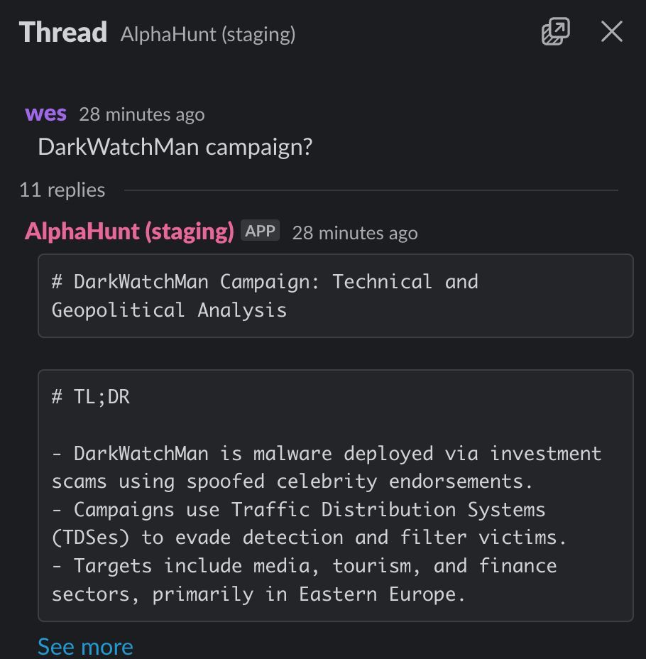 alphahunt_io's tweet image. 🕵️ DarkWatchMan is ghosting Russian banks—Hive0117 drops PowerShell in RAM, registry persistence, zero files on disk. Your AV = doorstop. 

Full teardown &amp;amp; hunt kit 👉 blog.alphahunt.io/darkwatchman-a… Read &amp;amp; subscribe. 🔥🚨 

#AlphaHunt #CyberSecurity #FilelessMalware #CTI