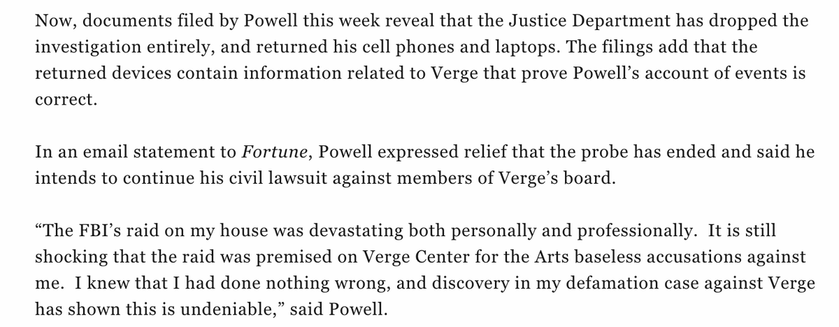 Katherine Ross (@bykatherineross) on Twitter photo The Justice Department dropped its probe into Kraken co-founder Jesse Powell
Good scoop <a href="/jeffjohnroberts/">Jeff Roberts</a> 🔥 The Justice Department dropped its probe into Kraken co-founder Jesse Powell
Good scoop <a href="/jeffjohnroberts/">Jeff Roberts</a> 🔥
