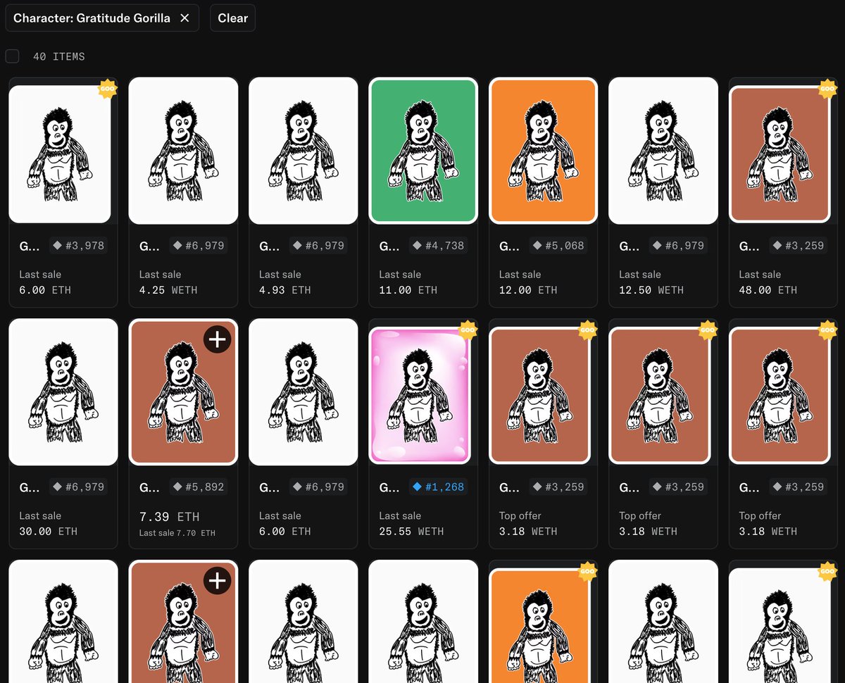 andrewvolk's tweet image. S1 Gorillas are owned by only 28 individuals, with 8 in Gary’s Vault and 4 shared across 2 accounts. 2026 feels like a significant year for this character.

@veefriends #veefriends