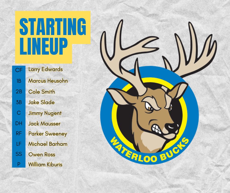 waterloobucks's tweet image. Bucks lineup for today against Eau Claire! First pitch is at 12:05pm!
Go Bucks! #AntlersUp
waterloo-bucks.nwltickets.com/SingleGame/Tic…