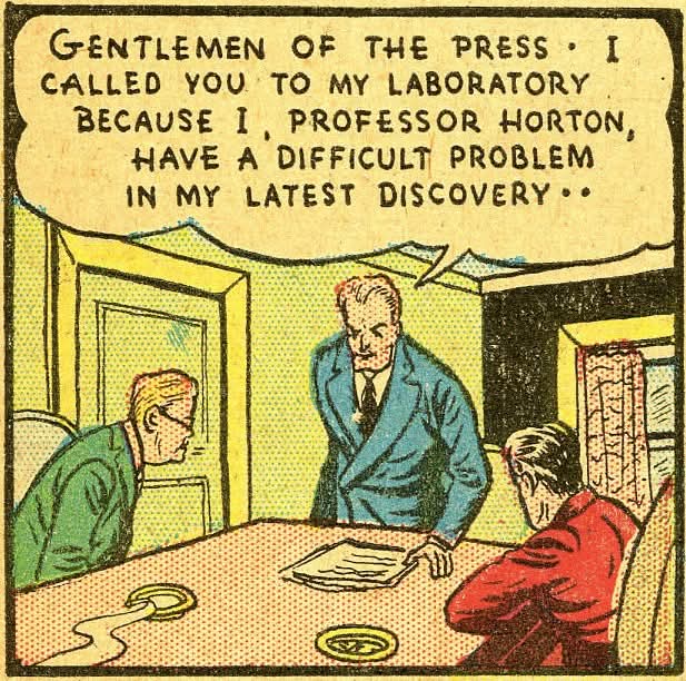 comicbookaddt's tweet image. Very 1st panel of the very first Marvel Comic (Timely)....Marvel Comics #1 (1939)