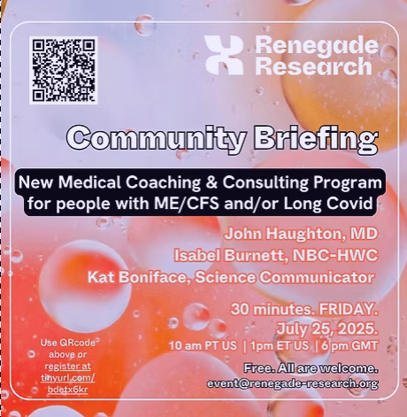 RenegadeRes's tweet image. Announcement!!
1. Clinics are shutting down, but patients w/ MECFS & Long Covid need to regain function. Resources are decreasing, while the need grows!
We are thrilled to announce the launch of a full-service coaching and consulting program tailored for patients with ME/LC
