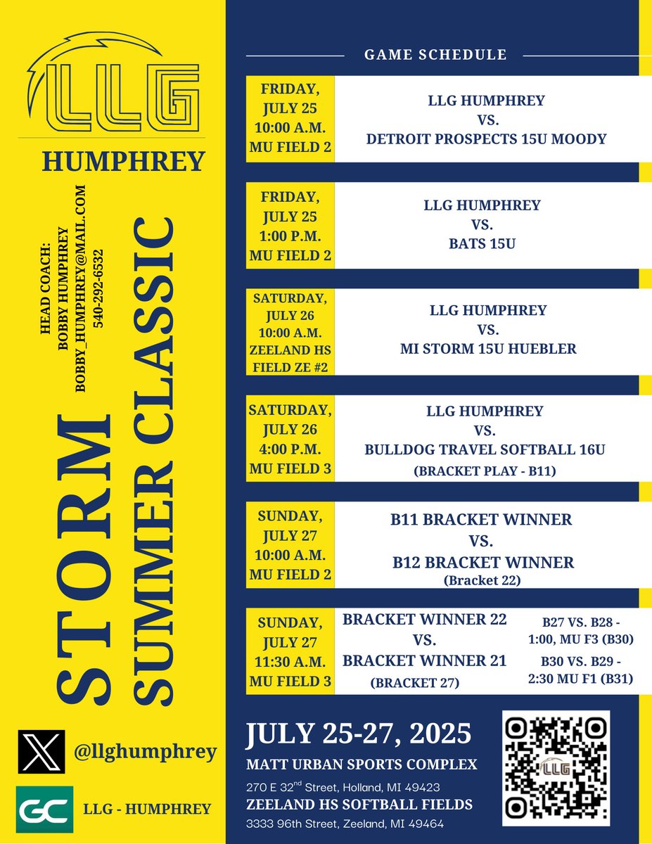 Last Tournament of the summer! Bring it on!!

<a href="/Org_LLG/">Lady Lightning Gold Org Account</a> @llghumphrey <a href="/Huntington_SB/">Huntington Softball</a> <a href="/coachjoebraun08/">Joe Braun</a> <a href="/PSCSoftballWV/">Potomac State Softball</a>