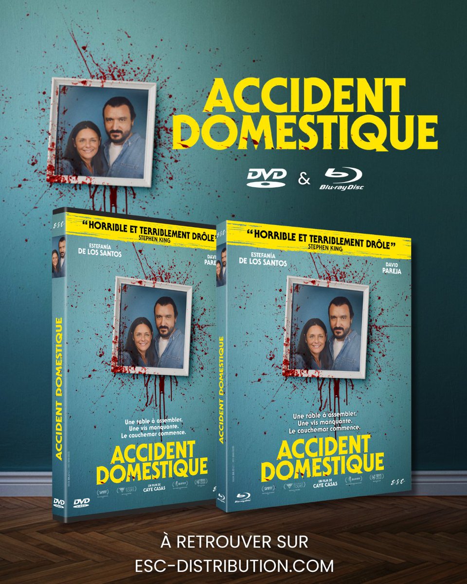 🚼 Et voici le visuel définitif d'ACCIDENT DOMESTIQUE, bientôt en BLU-RAY &amp; DVD !

🛒 Pour le précommander et profiter de -10 %, c'est juste ici 👉🏻  bit.ly/ACCIDENTDOMEST…

#ACCIDENTDOMESTIQUE #CAYECASAS #BLURAY #DVD #VIDEO