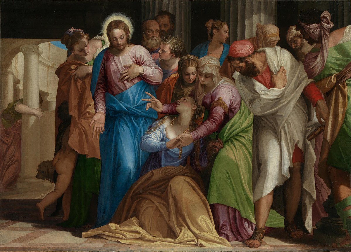manuroldansal's tweet image. La conversión de María Magdalena, por Paolo Veronés