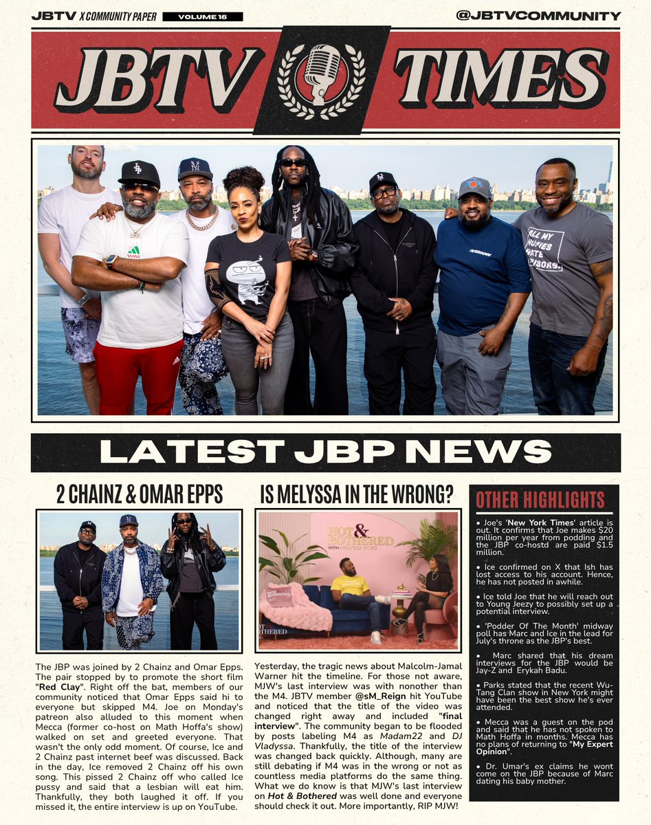 JBTVCommunity's tweet image. Was Mel being insensitive for the MJW interview title change or was she just doing what every media platform would do? You tell us #JBTVnews 🗞