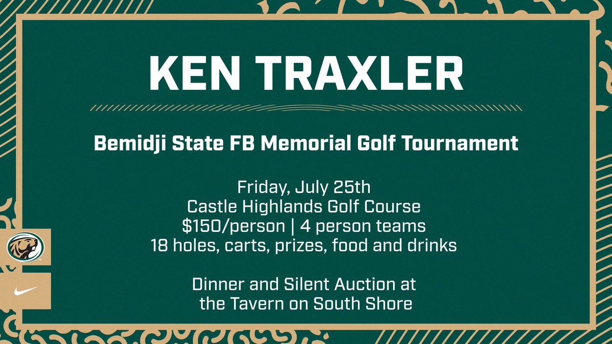 We are 3 days away from the BSU Football Traxler Memorial Golf Tournament! There is still time to get your team registered! 

Sign up at the link below! 
…idjistatefootballcamps.totalcamps.com/shop/product/4…

#BeaverTerritory ⛳️🦫🟢⚪️⚫️