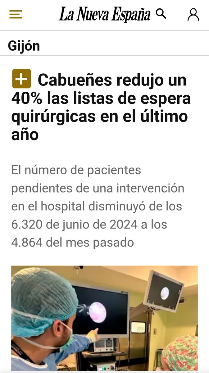 CAHU_Area_V's tweet image. Un 40 % menos de lista de espera quirúrgica en un año no es solo una cifra:
♥️ Es más salud y mejor calidad de vida para miles de personas en Gijón, Carreño y Villaviciosa.
👩⚕️👨⚕️ Detrás de este avance está el compromiso. el esfuerzo y la dedicación del equipo de profesionales del…