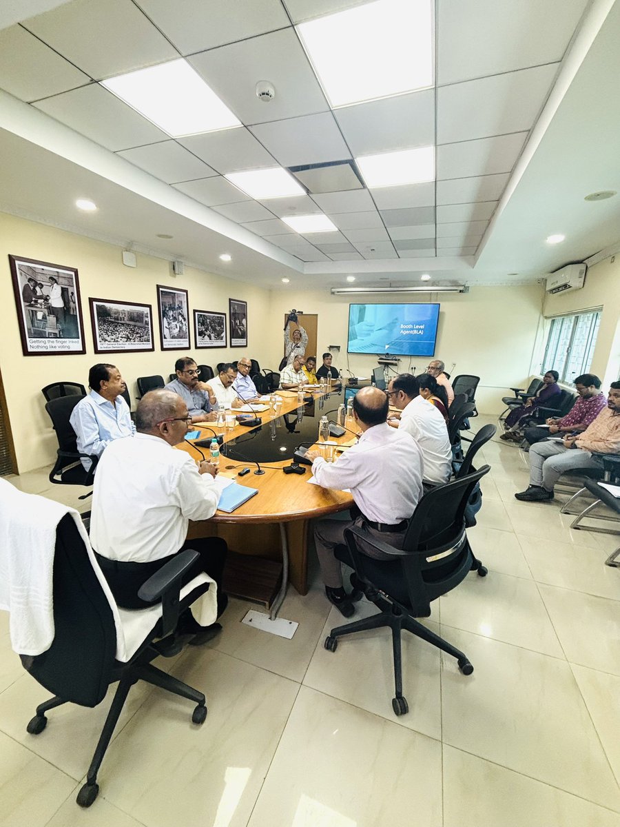 Shri R.S. Gopalan, IAS CEO , Odisha held a meeting with representatives of recognized political parties and announced the creation of 6,358 new booths to reduce voter load, lowering the booth size from 1,500 to 1,200 voters.