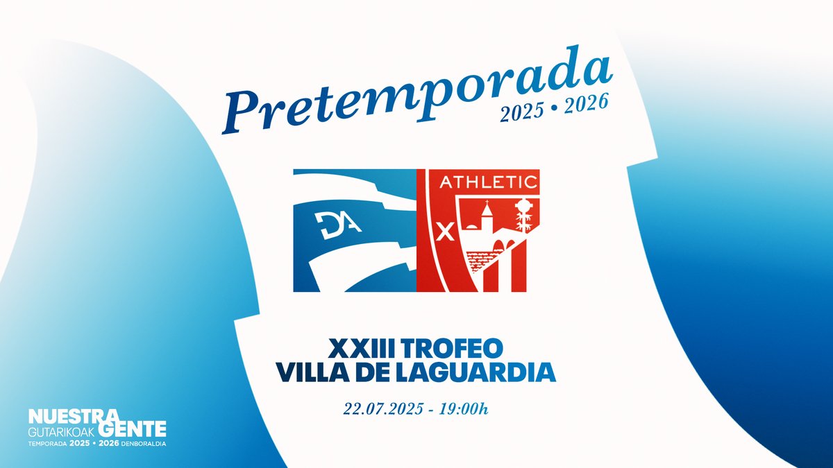 Deportivo Alavés (@alaves_eus) on Twitter photo Jarraitu <a href="/athletic_eus/">Athletic Club</a>-en aurkako neurketa zuzenean!
🏆 Guardiako XXIII. Saria
⌚ 19:00
📍 El Prao - Oscar de Marcos
📺 t.ly/7Spak
#PretemporadaDA
#AlavésAthletic | #GoazenGlorioso ⚪️🔵 Jarraitu <a href="/athletic_eus/">Athletic Club</a>-en aurkako neurketa zuzenean!
🏆 Guardiako XXIII. Saria
⌚ 19:00
📍 El Prao - Oscar de Marcos
📺 t.ly/7Spak
#PretemporadaDA
#AlavésAthletic | #GoazenGlorioso ⚪️🔵