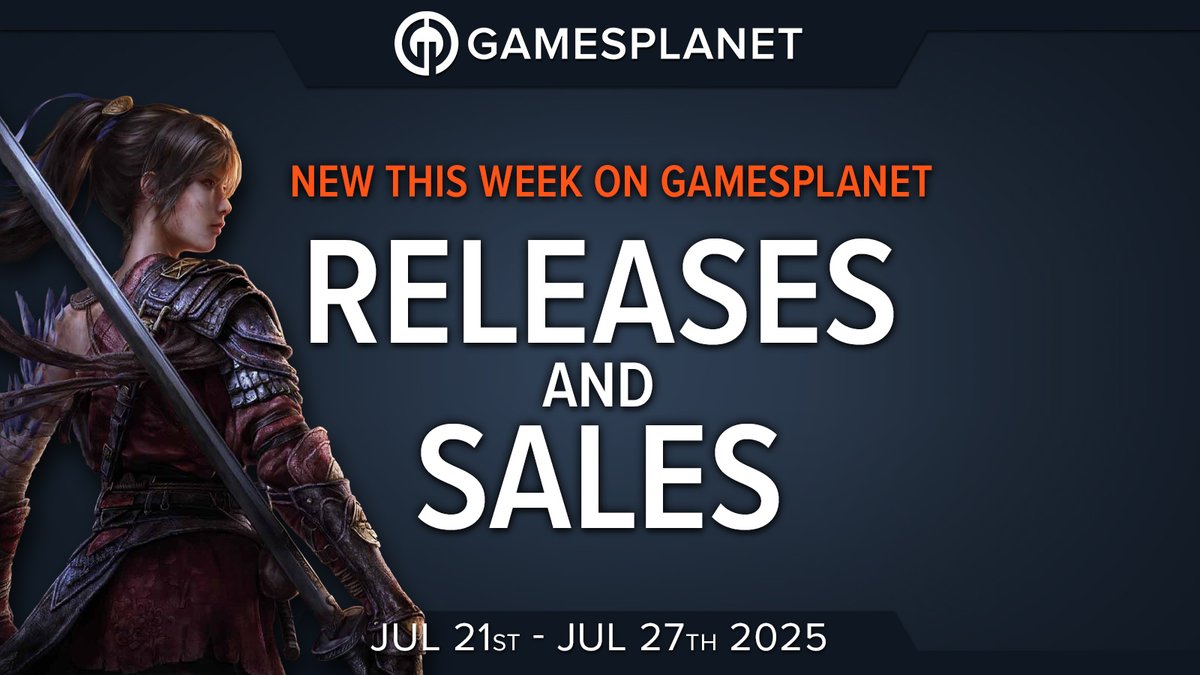 GamesplanetUK's tweet image. Slice enemies apart, shoot them in the face and look forward to a certain Summer Sale. See what's coming up on Gamesplanet this week (up to July 27th 2025)! 😉
ℹ️gplnk.com/398973