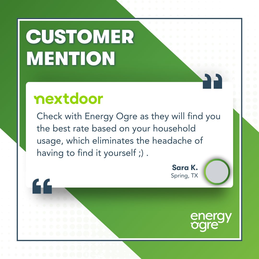 Join thousands like Sara who have eliminated the headache of shopping for electricity with Energy Ogre. 
Learn more at bit.ly/4iL5RWf