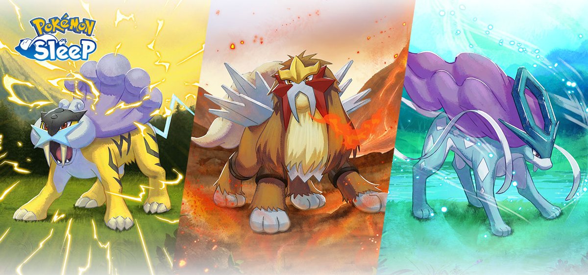 Bulbanews's tweet image. Get another chance to befriend Raikou, Entei, and Suicune in Pokémon Sleep this September — Amber Canyon area makes its debut in November bulbagarden.net/threads/get-an… #pokémon