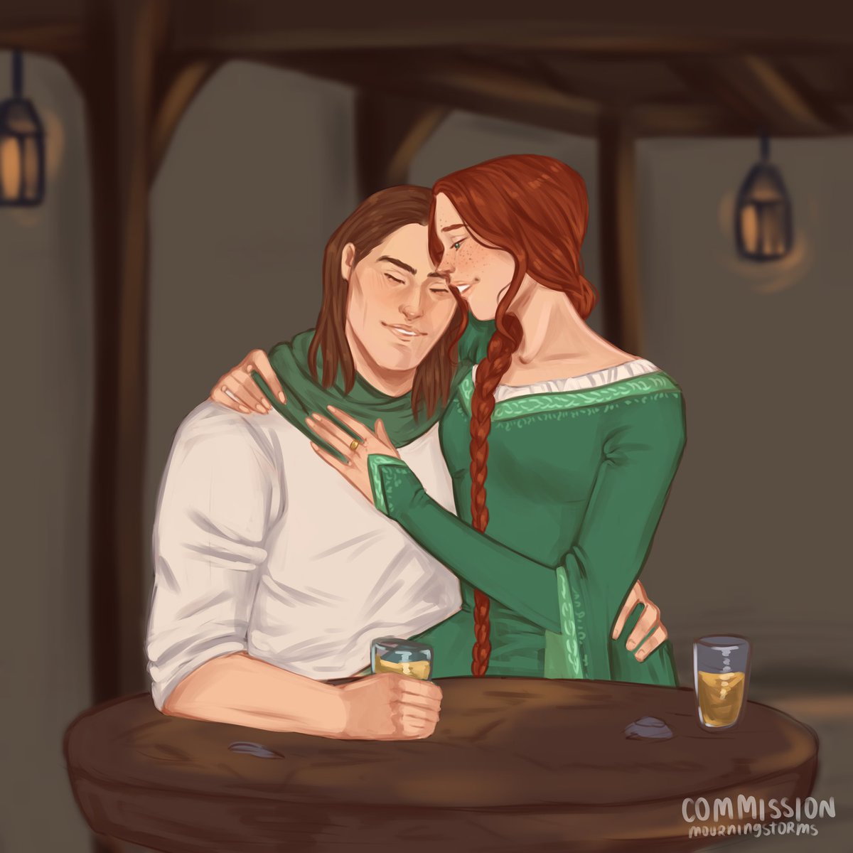weirwooddream's tweet image. I miss the braime grandparents (Rohanne Webber x Duncan the Tall).
Art done by the lovely @mourningstorms