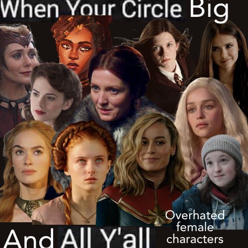 mchllfrly's tweet image. overhated female characters gotta be one of my fave genres
