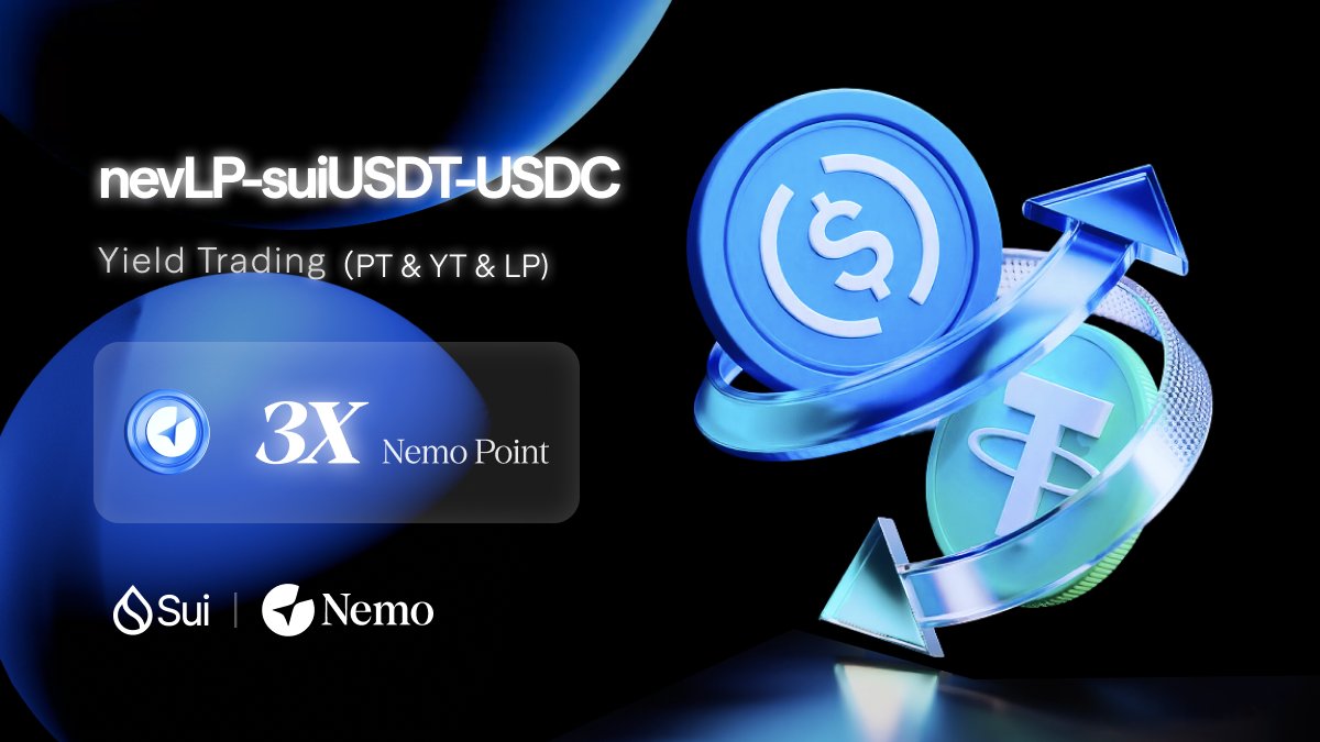 📢 The long-awaited nevLP pool by <a href="/nemoprotocol/">Nemo</a> x <a href="/MMTFinance/">Momentum</a> is officially LIVE on <a href="/SuiNetwork/">Sui</a> today!
We're excited to invite our community and all DeFi enthusiasts to be among the first to experience the juicy APY rewards. 🔥

💎 Early participants will enjoy 3x Nemo Points —