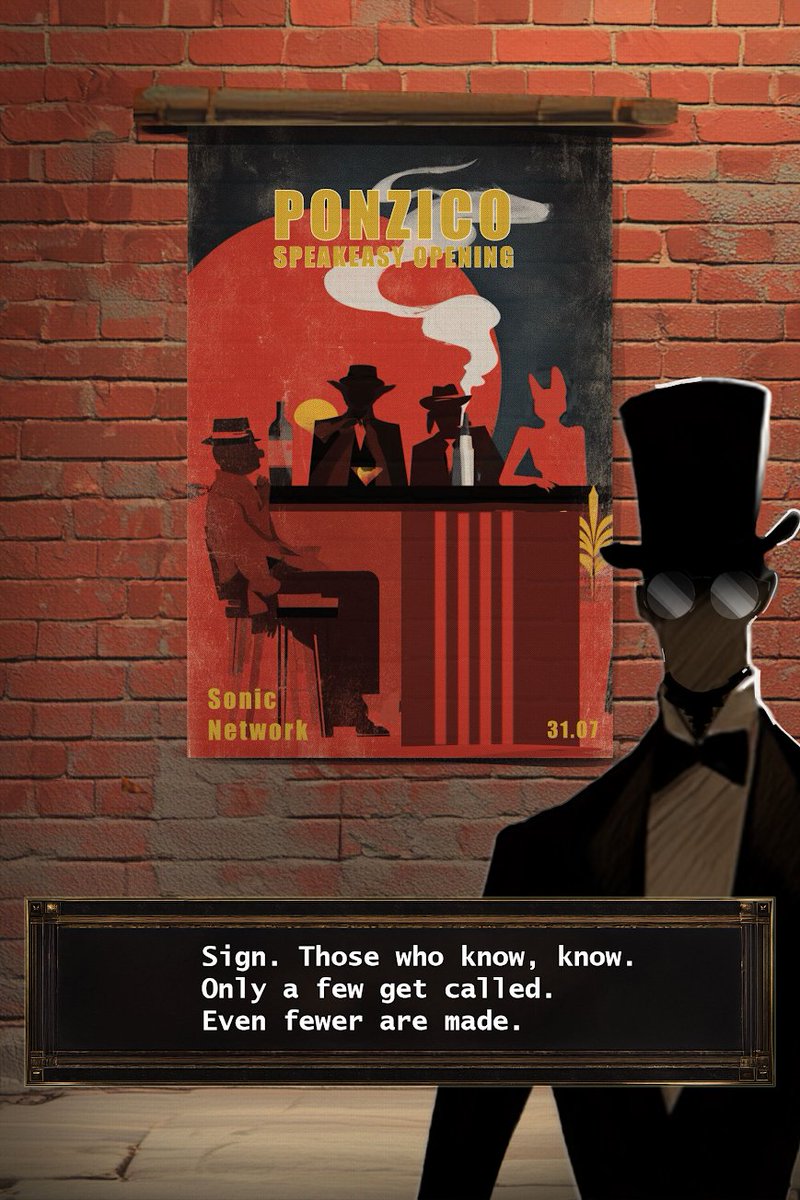 PonzicoSonic's tweet image. The Don left his mark.
The walls speak — if you’re sharp enough to hear ‘em.
Find the sign. Sign it.
Few spots remain. 
Only the aligned get in.
The Syndicate don’t wait.
#PONZICO

🖊️ ponzico.xyz