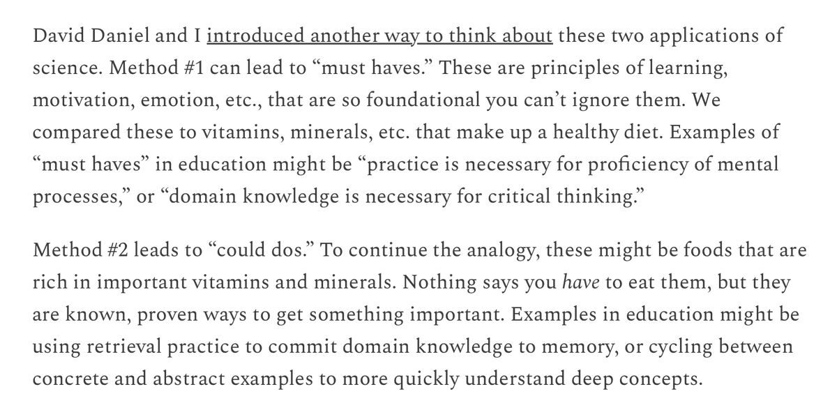 Really good essay from Dan Willingham that is nominally about the science of reading but is actually about the wider issue of how to conceptualize education research.