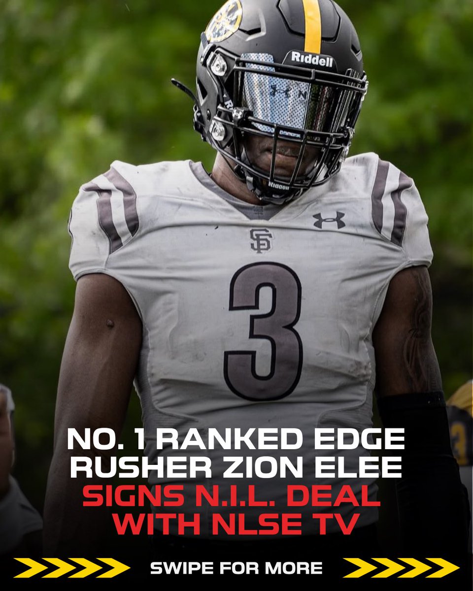 We’ve got a superstar in the building!

Baltimore’s own, <a href="/D1zion26/">Zion Elee</a>, just became the first-ever athlete to sign an NIL deal with <a href="/nlsetv/">Next Level Sports & Entertainment</a>📝💼

Big things are coming and this is just the beginning. Stay tuned. 🤫