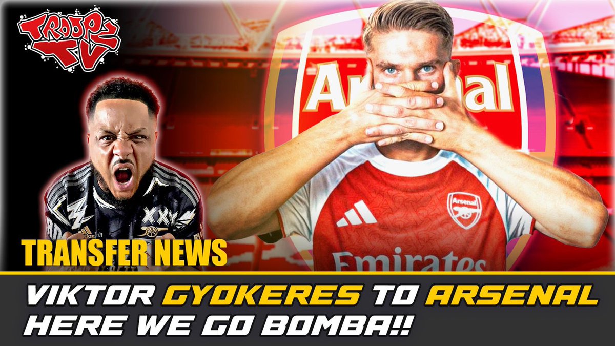 TroopzAFC's tweet image. 🚨 BREAKING NEWS!! VIKTOR GYOKERES TO ARSENAL, HERE WE GO!!
👉🏽 youtu.be/Gi14QLkL4_I?si… via @YouTube