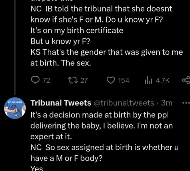 King_Scott74's tweet image. An A &amp;amp; E senior consultant only knows she's female because it's on her birth certificate and she's "not an expert at it"!
#NHSFife 
#Sandie