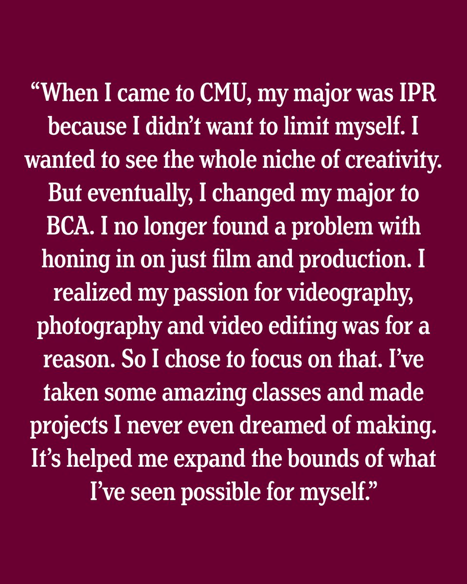 CMUniversity's tweet image. Graduating Senior Elijah Lewis has a passion for telling creative stories through media. He believes his visual storytelling is reflected through his identity and perspective.