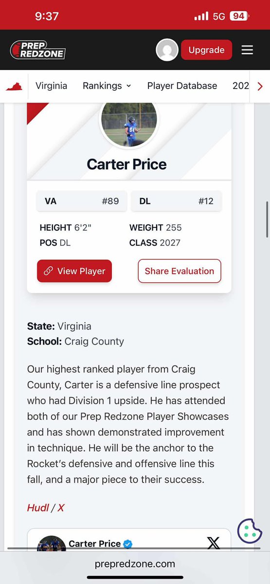 Carter Price (@carterprice64) on Twitter photo Thank you for the write up <a href="/GoLions1934/">Cole Laing</a> ! Can’t wait to get after it this season!
<a href="/PrepRedzoneVA/">Prep Redzone Virginia</a> <a href="/carljfred/">Carl Frederick</a> <a href="/PRZVicCastillo/">VicCastilloPRZ</a> <a href="/JDowdy31/">Jayke Dowdy</a> <a href="/CoachWratten/">Elliott Wratten</a> <a href="/Coach_Lageman/">JB Lageman</a> <a href="/jcprice59/">JC Price</a> <a href="/CoachSamDaniels/">Sam Daniels</a> <a href="/NKostarelos/">Nik Kostarelos</a> <a href="/Coach_Dressler/">Derek Dressler</a> <a href="/BobKatDFO/">Jeremiah Covington</a> <a href="/CoachJanecek/">Tim Janecek</a> <a href="/CoachASmith_/">Allen Smith</a> <a href="/Coach__Buckley/">“BUCK”</a> Thank you for the write up <a href="/GoLions1934/">Cole Laing</a> ! Can’t wait to get after it this season!
<a href="/PrepRedzoneVA/">Prep Redzone Virginia</a> <a href="/carljfred/">Carl Frederick</a> <a href="/PRZVicCastillo/">VicCastilloPRZ</a> <a href="/JDowdy31/">Jayke Dowdy</a> <a href="/CoachWratten/">Elliott Wratten</a> <a href="/Coach_Lageman/">JB Lageman</a> <a href="/jcprice59/">JC Price</a> <a href="/CoachSamDaniels/">Sam Daniels</a> <a href="/NKostarelos/">Nik Kostarelos</a> <a href="/Coach_Dressler/">Derek Dressler</a> <a href="/BobKatDFO/">Jeremiah Covington</a> <a href="/CoachJanecek/">Tim Janecek</a> <a href="/CoachASmith_/">Allen Smith</a> <a href="/Coach__Buckley/">“BUCK”</a>