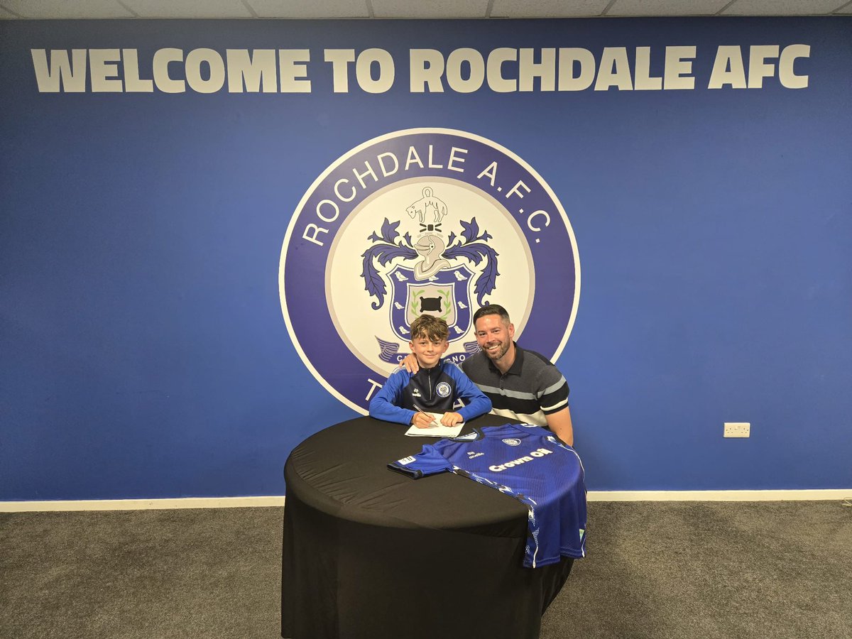 Congrats Beau on signing for Rochdale AFC, all your hard work paying off. Another success story for AF ProGk #Rochdaleafc