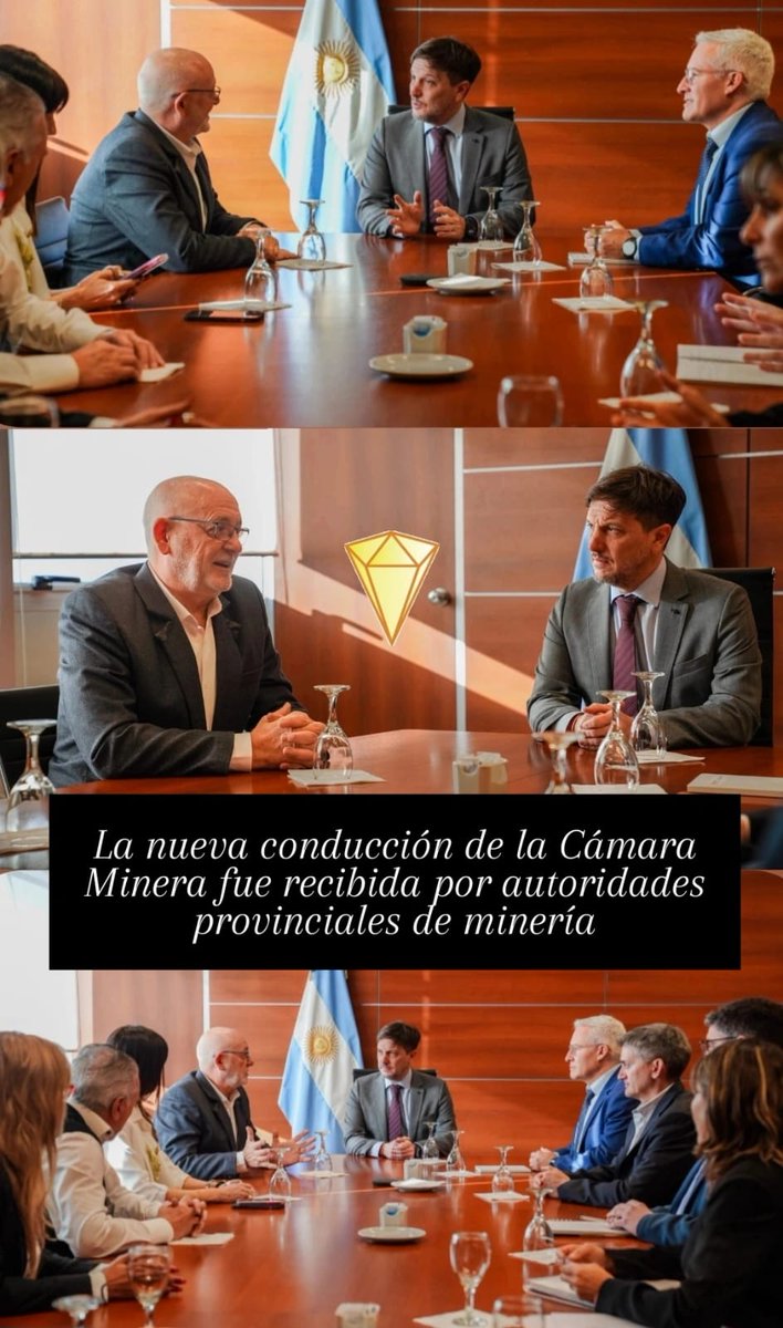 elpregonminero's tweet image. La nueva conducción de la Cámara Minera fue recibida por autoridades provinciales de minería
editorialrn.com.ar/la-nueva-condu…
@CMSJ11 #sanjuan #mendoza