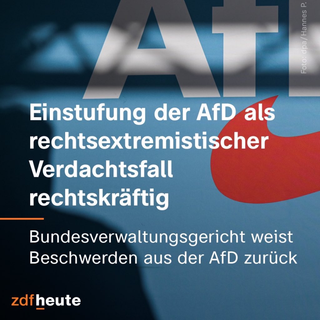 darioschramm's tweet image. Und jetzt müssen alle demokratischen Parteien endlich handeln und ein Verbotsverfahren auf den Weg bringen.
Es ist schon lange überfällig.
