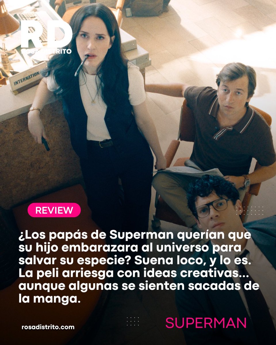 RosaDistrito's tweet photo. ¿Te gustó la visión de #JamesGunn con su nuevo #Superman? Checa estos quotes.
La reseña completa la encuentras en https://t.co/zDG4t9du0S
#RosaDistrito #ElEspacioQueDisfrutamosTodes https://t.co/p4YHTDzVDE