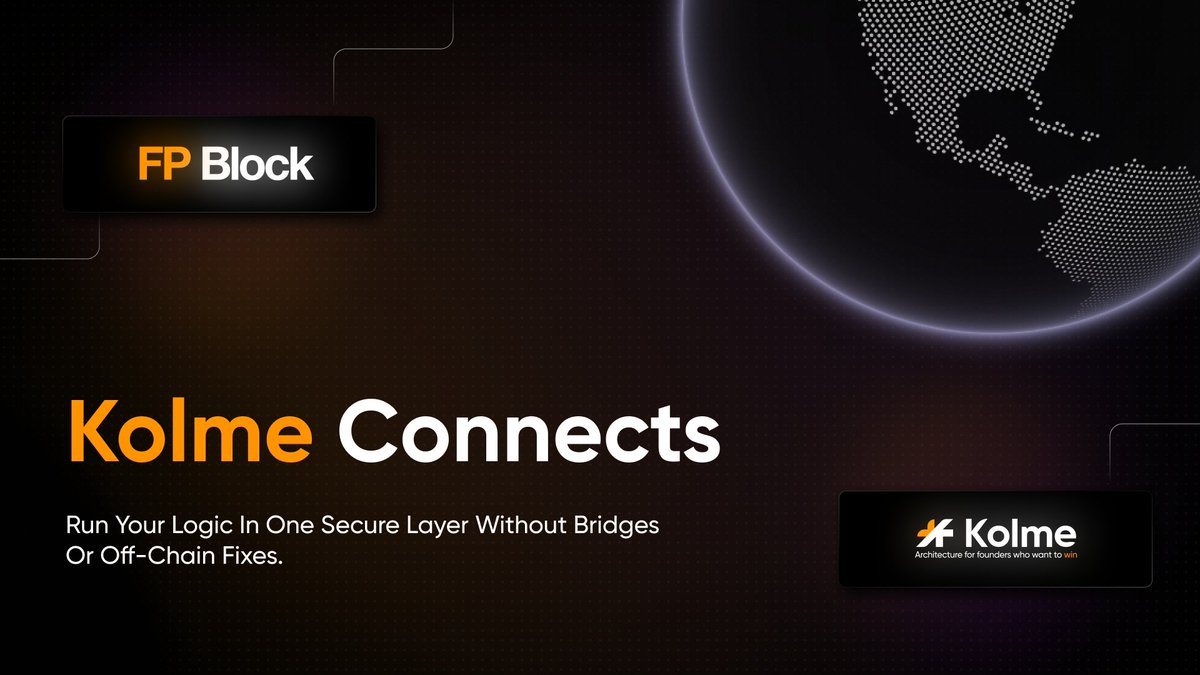 FP_Block's tweet image. Many blockchains break because they’re forced to split across systems that were never meant to work together. Kolme lets you deploy your entire logic to one secure execution layer
No bridges to babysit. No off-chain shadow logic. Just clarity
The future of secure systems is…