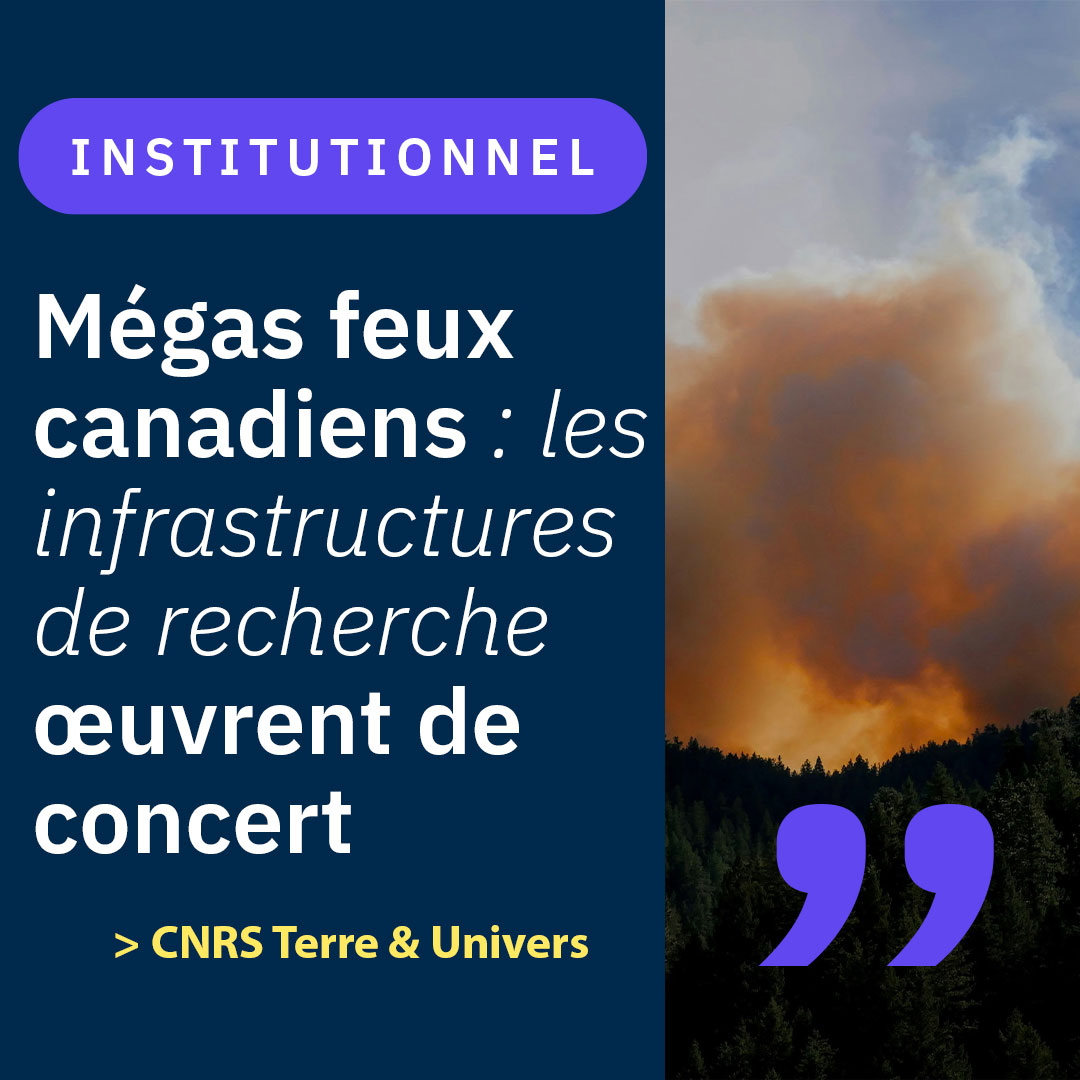 CNRS_INSU's tweet image. ✈️Incendies : les infrastructures de recherche françaises s'unissent🤝
📄Face aux feux de forêts Canadiens en juin dernier, une mobilisation conjointe a permis d'analyser et de surveiller cet événement d’ampleur.
👉insu.cnrs.fr/fr/cnrsinfo/me…