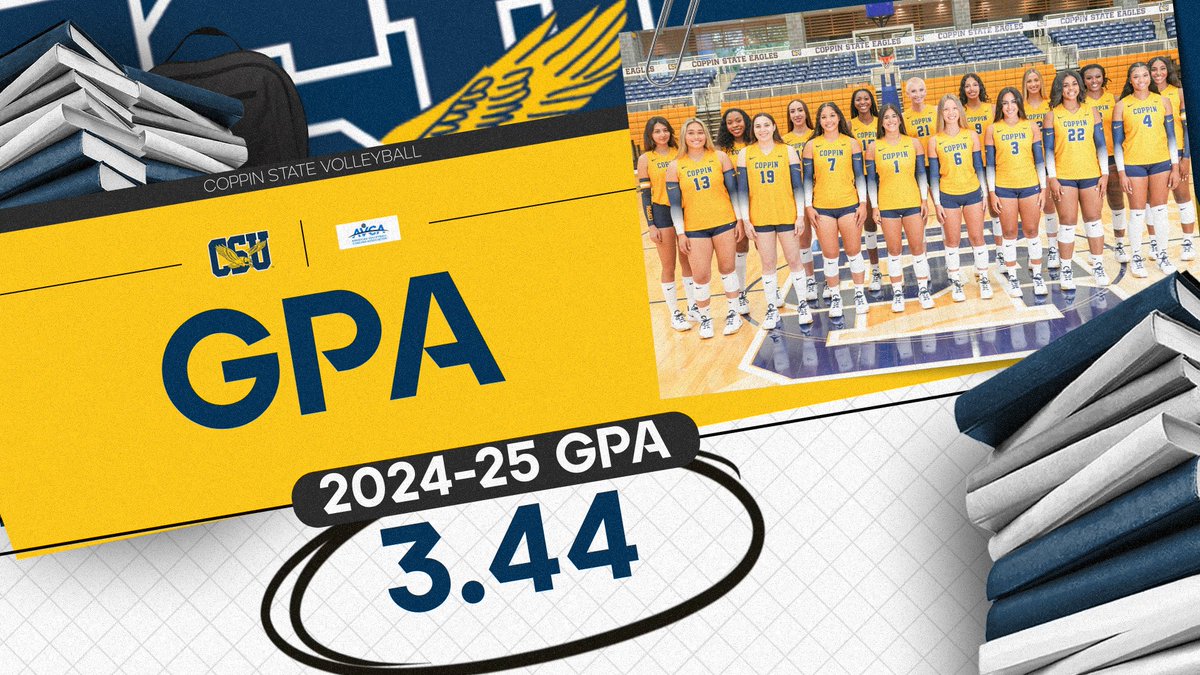 We have received the 2025 <a href="/AVCAVolleyball/">AVCA</a> Team Academic Award, sponsored by INTENT! Our Eagles posted a 3.44 Team GPA for the 2024-25 Academic Year!