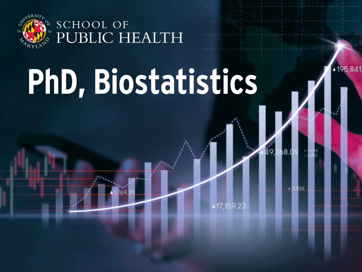 Coming Fall 2025! 
A new *PhD program in #biostatistics* at UMD School of Public Health will train students in this critical expertise area for public health, including using #AI, to analyze health trends and make evidence based decisions.
brnw.ch/21wUkPU