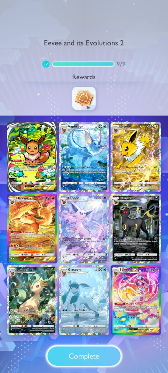 Pulled a 3* Eevee and was able to finish off the *Eevee set!