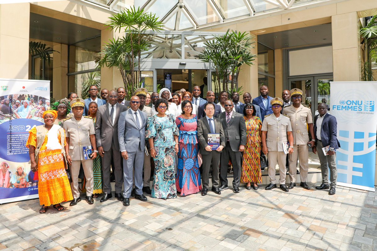 onufemmesCIV's tweet image. Lancement officiel du projet #JSB2024_CIV en 🇨🇮 financé par @AmbJaponCITGNE , Un nouvel engagement pour renforcer la résilience des femmes & jeunes vulnérables dans les zones affectées par la crise sécuritaire du Sahel. #DéveloppementDurable