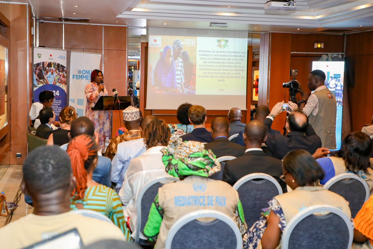 onufemmesCIV's tweet image. Lancement officiel du projet #JSB2024_CIV en 🇨🇮 financé par @AmbJaponCITGNE , Un nouvel engagement pour renforcer la résilience des femmes & jeunes vulnérables dans les zones affectées par la crise sécuritaire du Sahel. #DéveloppementDurable