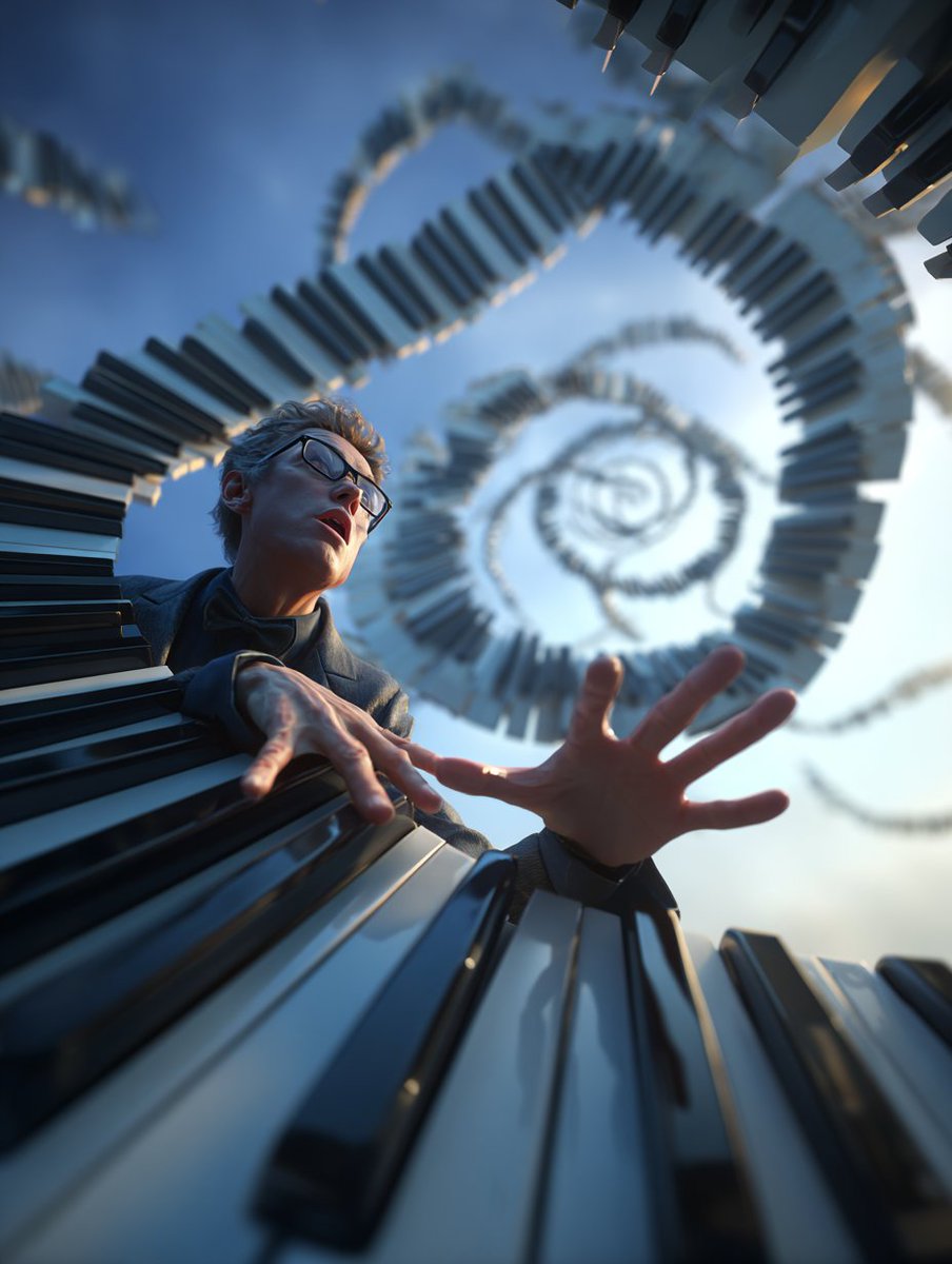 #撮るのムリでしょ 
🎊㊗️みろくさん3周年おめでとうございます🎊㊗️

空に続く鍵盤