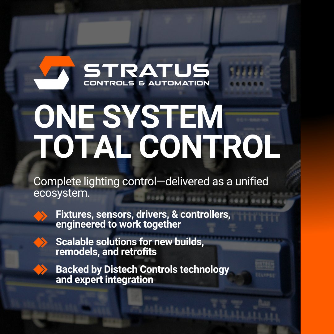 stratus_ca's tweet photo. One System. Total Control.
 
From sensors to fixtures, our lighting control solutions are built as a unified ecosystem—designed to adapt, integrate, and perform.
 
#LightingControl #BuildingAutomation #SmartLighting #DistechControls #FacilityTech #BuildingIntelligence https://t.co/WdT2AACyG7