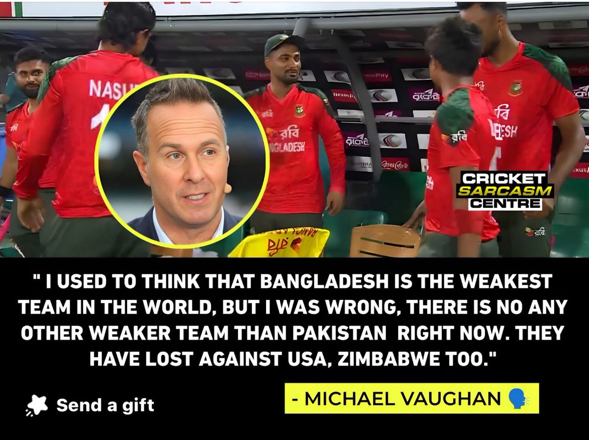 arifaajakia's tweet image. Right now, Pakistan is 30 for 6 wickets vs Bangladesh in 2nd T20. After humiliating defeat in 1st T20, Pak coach said pitch is low standard while Bangladeshi batters batted on the same pitch😂
Where are Pak youtubers, who propogate that Pak team is the best.