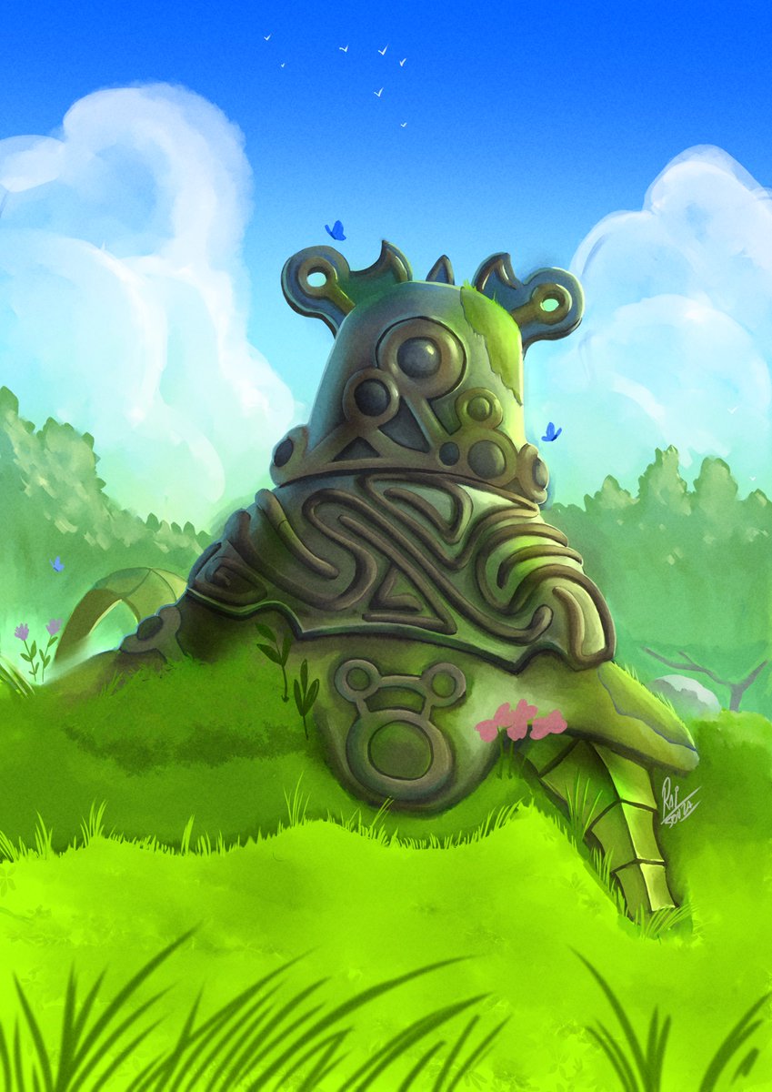 raisouzaart's tweet image. Decayed Guadian Zelda Breath of the Wild  - 2024 / 2025