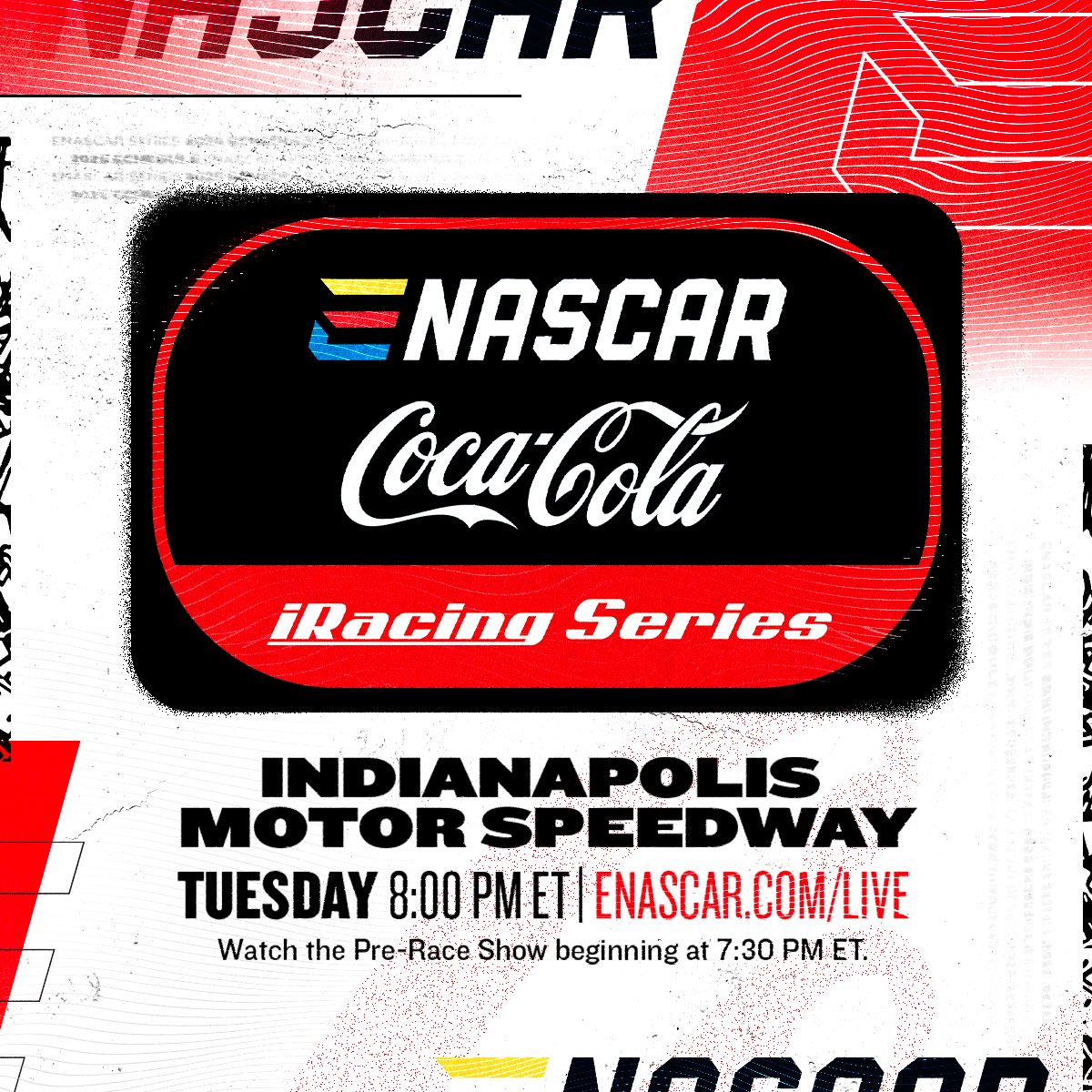 ENASCARGG's tweet image. Tune-in Tonight 8pm est. 🏁
Watch live 👉 enascar.com/live/
@iRacing @NASCAR @CocaColaRacing
