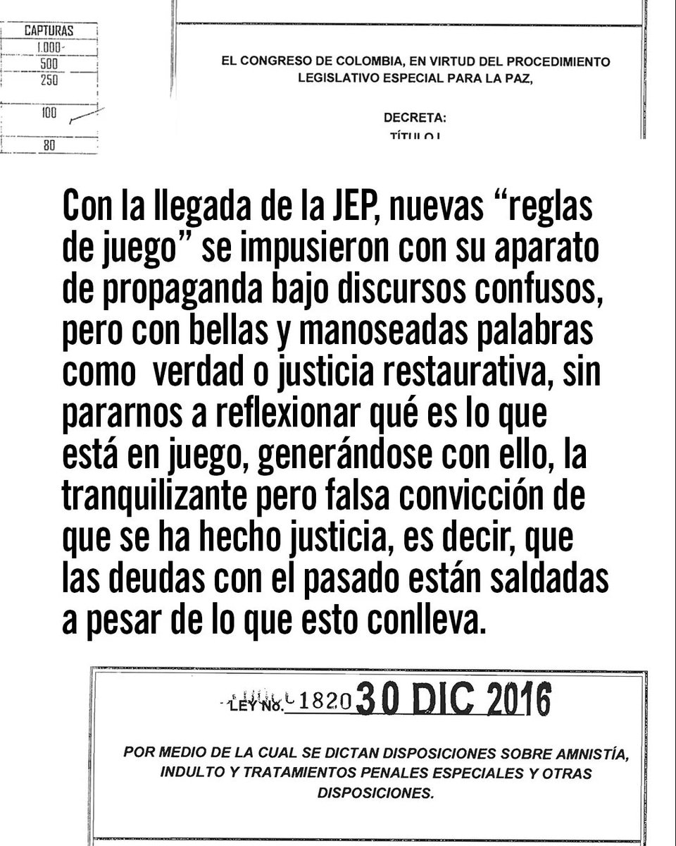 LuzMBernalParra's tweet photo. Para entender la importancia de acompañarme  HOY delante de la JEP - Bogotá a las 11 am os invito a leer este artículo: 

AMNISTÍA DE FACTO. Luz Marina Bernal Parra, el devenir de una lucha contra la impunidad
https://t.co/Sqc2epFxQG https://t.co/48kQgWwqTu