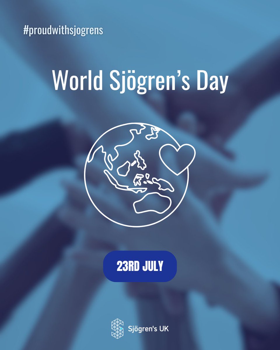 SjogrensUK's tweet photo. Today is #WorldSjögrensDay
A message from our Chair:
"Let’s make a difference however we can. Tell someone how it really feels, share what this disease means to you."
What are you proud of today?
Share your moment with #ProudWithSjögrens &amp; tag us so we can celebrate with you! https://t.co/8EZE0opPbE