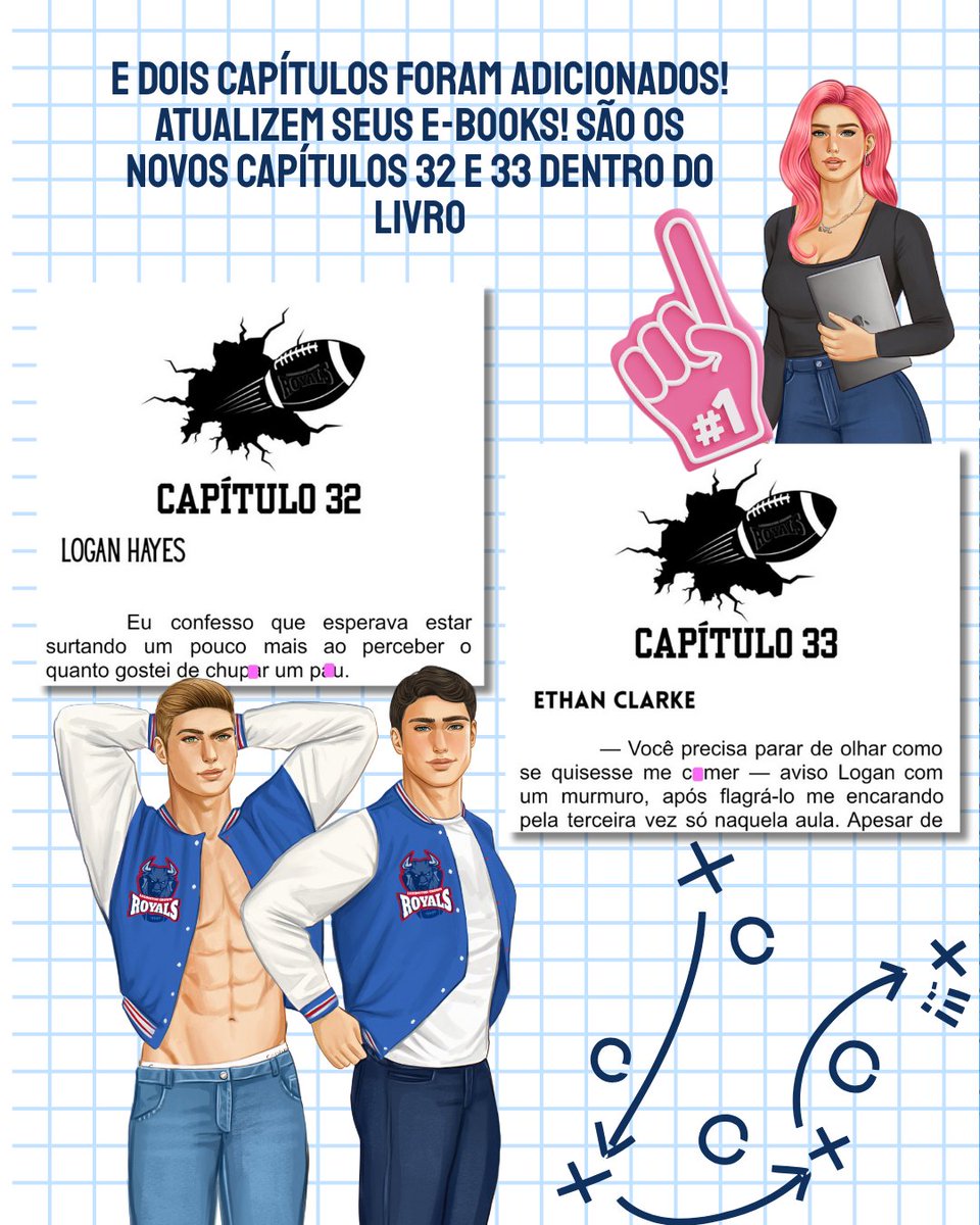 katsanchesaut's tweet image. Finalmente veio ai!!!!!! Primeiro essa ilustra nova pois amo muito mimar vocês, né? 💅
Agora sobre o Bônus: são duas cenas extras, capítulo 32 e 33, inseridos ai no meio do livro. Se não aparecer pra você, siga as instruções dos stories que postei na rede vizinha!