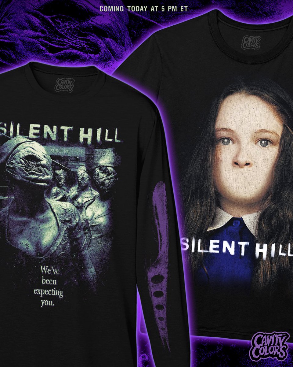 CAVITYCOLORS's tweet image. Weโve been expecting you. ๐ซ๏ธ ๐ป New officially licensed SILENT HILL collection arrives TODAY at 5 PM ET. Whoโs ready?
#silenthill