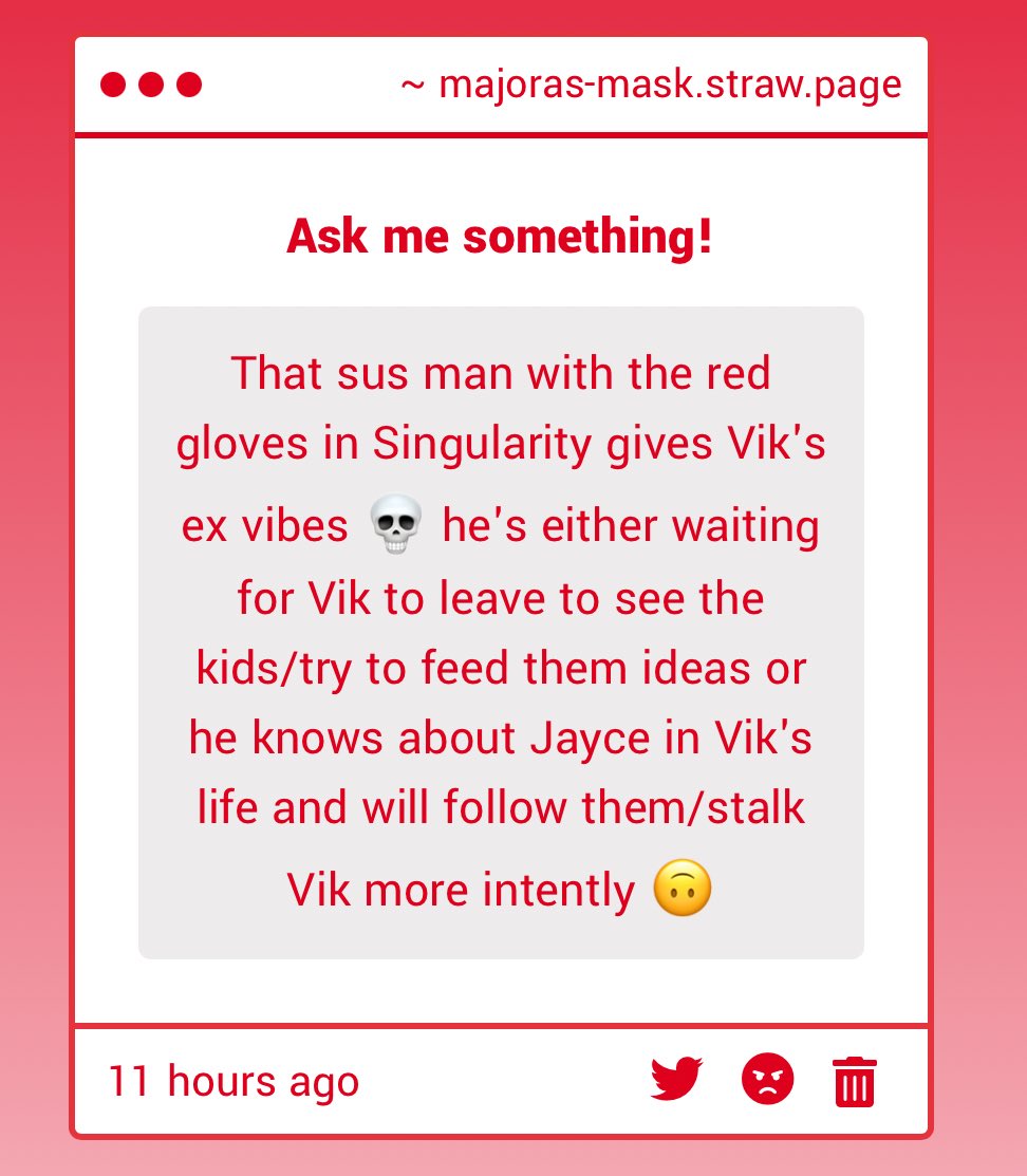 majoras_mess's tweet image. 1. IT WILL BEEE 😭🩷 I can already picture Nastya showing Jayce the handmade present she made at kindergarten for Father’s Day *sigh*
Anyway, I AM planning to write singularity spin off(s).. i love this family sm :3
2. Well..we’ll see very soon what Alan has in mind :’)