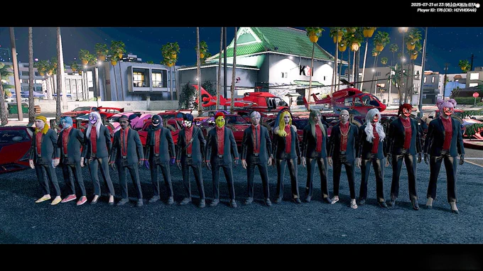 10日間+オーバータイム1日楽しかった! 初めてのGTAわからないことだらけだったけどみんなとサポートの人たちが色々教えてくれて楽しかった! 灯蜥蜴のみんなとギャングできてよかった! またどこかで! #KiKi鯖GTA2SR